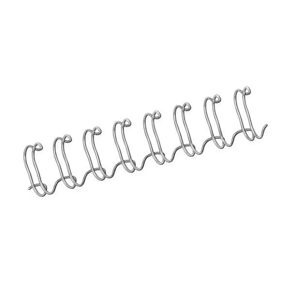 Fellowes metalen draadrug 6 mm zilver (100 stuks) 207241 - 1