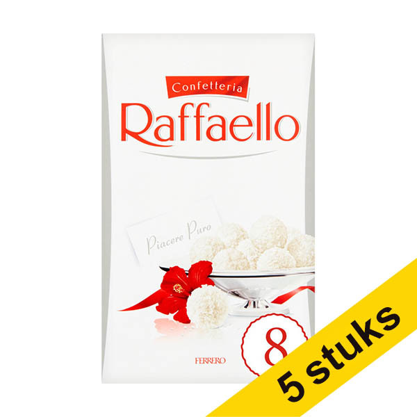 Aanbieding: 5x Raffaello T8 chocolade (8 stuks) 137183 - 1