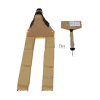 Fetra handpallettruck met polyurethaan wielen en polyurethaan tandem vorkrollen 2117 439012 - 2