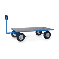 Fetra handtrekwagen met luchtbanden met laadvlak van 2000 x 1000 mm 6406L 439058