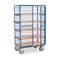 Fetra hoge etagewagen met 5 opklapbare etages met laadvlak van 1000 x 600 mm gesloten 8581-3DE 439031