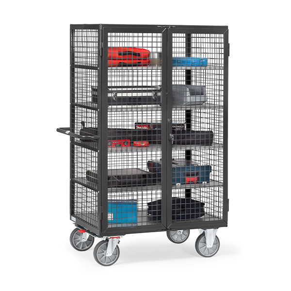 Fetra kastwagen met spanjoletsluiting met laadvlak van 1200 x 780 mm zwart/grijs 5393-7016 439047 - 2