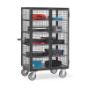 Fetra kastwagen met spanjoletsluiting met laadvlak van 1200 x 780 mm zwart/grijs 5393-7016 439047 - 2