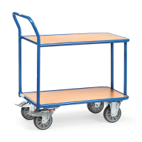 Fetra magazijn - tafelwagen met 2 etages met laadvlak van 850 x 500 mm 2600 439005
