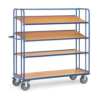 Fetra verstelbare etagewagen met 4 etages met laadvlak van 1650 x 610 mm 4396 439025