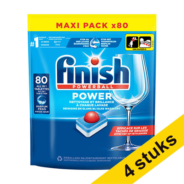Aanbieding: Finish Powerball vaatwastabletten Regular (320 vaatwastabletten) SFI01114 - 1