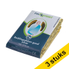Aanbieding: 3x Fixfirst reddingsdeken folie 160 x 210 cm zilver/goud 406168 - 1