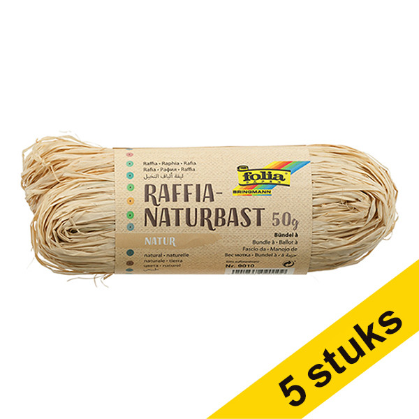 Aanbieding: 5x Folia raffia naturel 222338 - 1