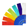Folia crêpepapier 250 x 50 cm regenboog set (7 stuks)  222274