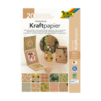 Folia designpapierblok Kraftpapier II 120/230 grams A4 (20 vel) 48898 222117