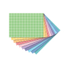 Folia designpapierblok gekleurd ruitjes 50 x 70 cm (10 vel) 47409 222125 - 1