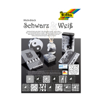 Folia designpapierblok zwart-wit 24 x 34 cm (26 vel) 46749 222121
