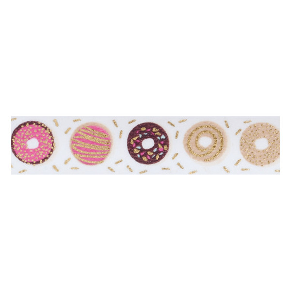 Folia washi tape donuts (15 mm x 5 m) 26117 222237 - 1