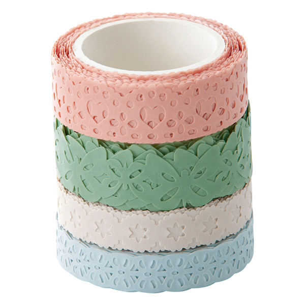 Folia washi tape pastel (4 stuks) 29401 222246 - 1