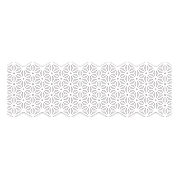 Folia washi tape witte bloemen (50 mm x 5 m) 29101 222242 - 1