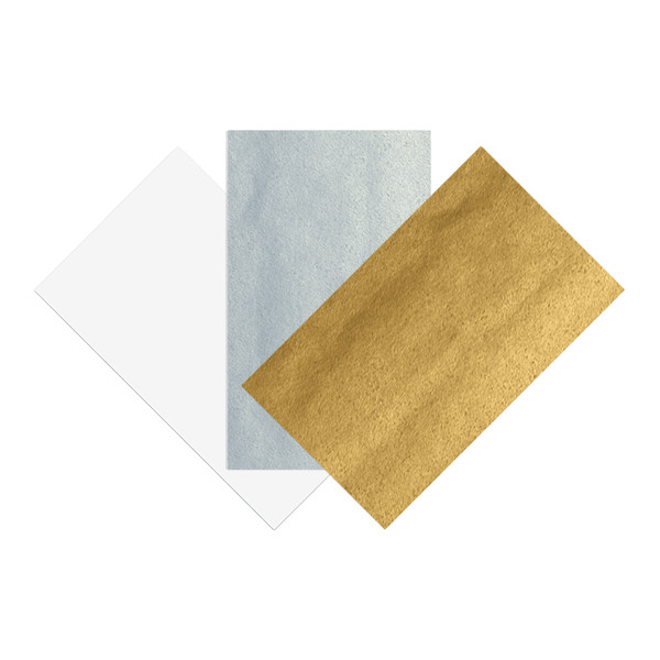 Folia zijdepapier 50 x 70 gold and silver set (3 stuks)  222275 - 1