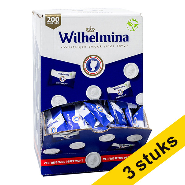 Aanbieding: 3x Fortuin Wilhelmina pepermunt (200 stuks) 404403 - 1