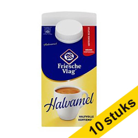 Aanbieding: 10x Friesche Vlag Halvamel koffiemelk 455 ml