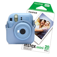 FujiFilm Instax mini 12 Blue bundel met Blue case en 20 vel papier  150886