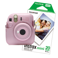 FujiFilm Instax mini 12 Pink bundel met Pink case en 20 vel papier  150887