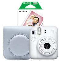 Fujifilm instax mini 12 White bundel met White case en 20 vel papier 150885