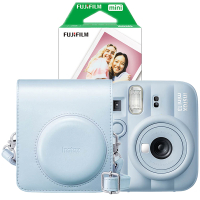 Fujifilm instax mini 13 Blue bundel met Blue case en 20 vel papier 150927