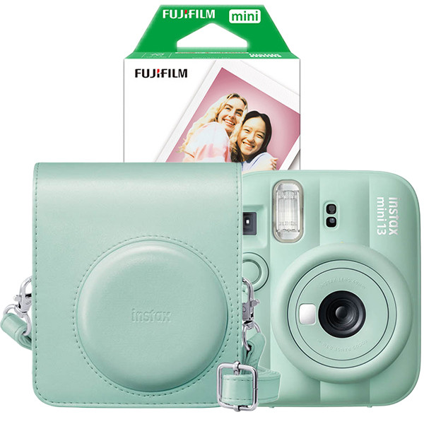 Fujifilm instax mini 13 Green bundel met Green case en 20 vel papier 150929 - 1