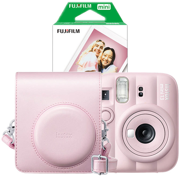 Fujifilm instax mini 13 Pink bundel met Pink case en 20 vel papier 150928 - 1