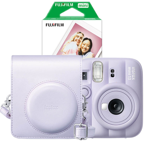 Fujifilm instax mini 13 Purple bundel met Purple case en 20 vel papier 150931 - 1