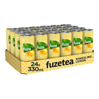 Fuze Tea Black Tea Sparkling Lemon blikjes 33 cl (24 stuks) 69469 423856