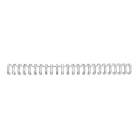 GBC 4400028 metalen draadrug 8 mm zilver 70 vel A5 (100 stuks) 4400028 207737