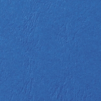 GBC Leathergrain bindomslag 250 grams blauw met venster (50 stuks) 46735E 207408