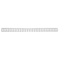 GBC RG8109 metalen draadrug 14 mm zilver 125 vel (100 stuks) RG810997 207278