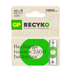 GP 1300 ReCyko oplaadbare AA / HR06 Ni-Mh Batterij (4 stuks) AGP00108 - 1