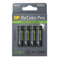 GP 2000 ReCyko Pro Photo Flash oplaadbare AA / HR06 Ni-Mh Batterij (4 stuks) AA HR06 HR6 AGP00120