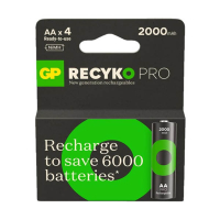 GP 2000 ReCyko Pro oplaadbare AA / HR06 Ni-Mh Batterij (4 stuks) AGP00101