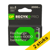 GP 2000 ReCyko Pro oplaadbare AA / HR06 Ni-Mh Batterij (4 stuks) AGP00101