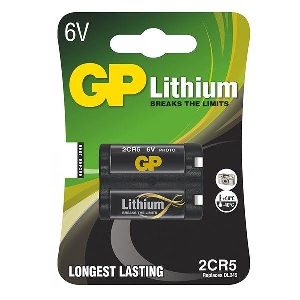GP 2CR5 Lithium batterij 1 stuk GP2CR5 215036 - 1