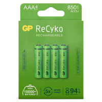 GP 850 ReCyko oplaadbare AAA / HR03 Ni-Mh Batterij (4 stuks) AAA HR03 HR3 AGP00111