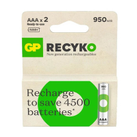 GP 950 ReCyko oplaadbare AAA / HR03 Ni-Mh batterij (2 stuks) AGP00098