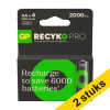 Aanbieding: 2x GP 2000 ReCyko Pro oplaadbare AA / HR06 Ni-Mh Batterij (4 stuks) AGP00365 - 1