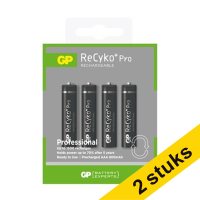 GP Aanbieding: 2x GP 800 ReCyko+ oplaadbare AAA / HR03 batterij (4 stuks)  AGP00372