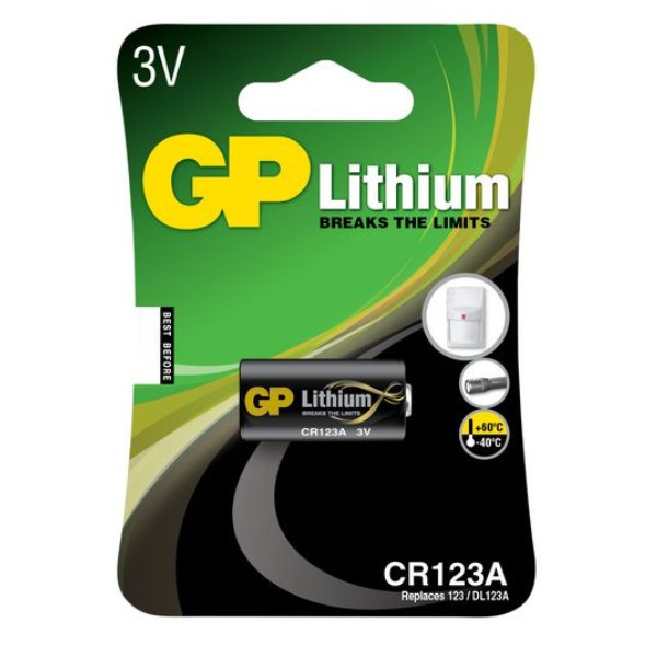 GP CR123A Lithium batterij 1 stuk GPCR123A 215030 - 1