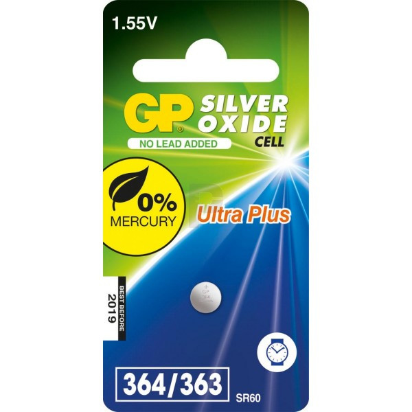 GP SR60 zilveroxide knoopcel batterij 1 stuk GP364 215086 - 1