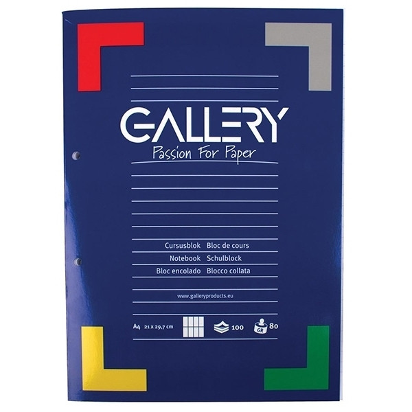Gallery cursusblok A4 commercieel geruit 80 grams (100 vel) 01538 400047 - 1
