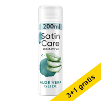 Aanbieding: 4x Gillette Satin Care Sensitive scheergel (200 ml)