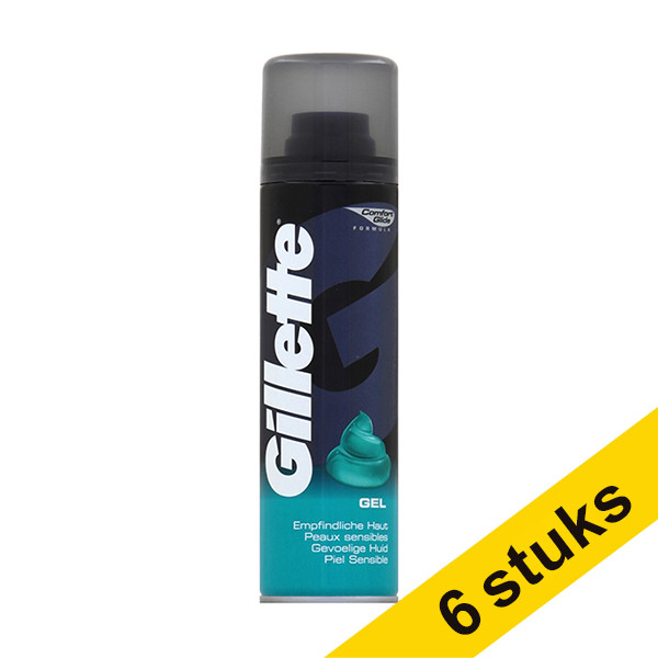Gillette Aanbieding: 6x Gillette scheergel voor de gevoelige huid (200 ml)  SGI00111 - 1