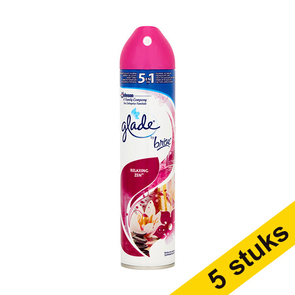 Glade Aanbieding: 5x Glade Brise luchtverfrisser spray Relaxing Zen (300 ml)  SBR02010 - 1