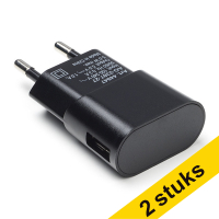 Aanbieding: 2x Goobay USB-oplader 1 poort zwart (USB-A)
