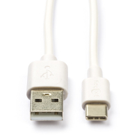 Goobay USB-A naar USB-C kabel wit (0,1 meter) K010214051